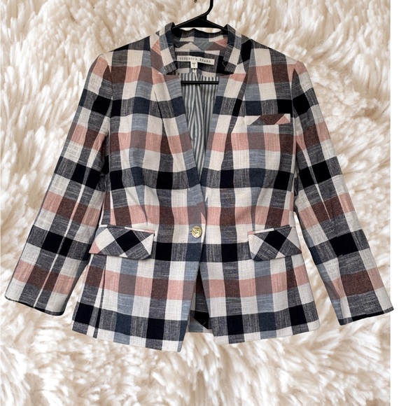 Veronica Beard Multicolor Plaid Blazer - Picture 2 of 7